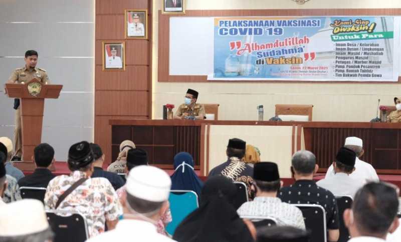 Imam dan Marbot Masjid di Gowa Divaksin Covid-19
