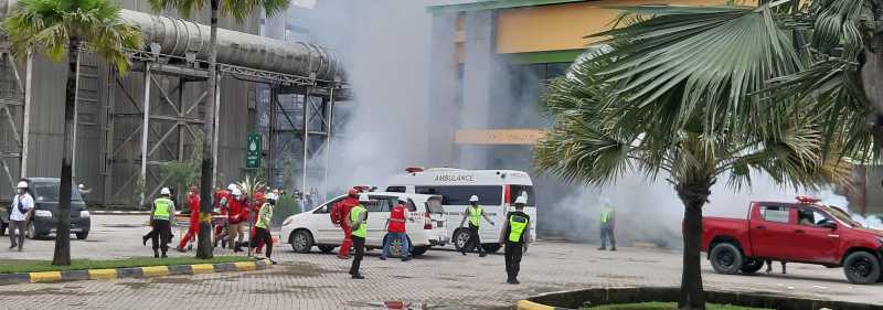Simulasi Penanganan Objek Vital Pertahanan Udara di Pabrik Semen Tonasa