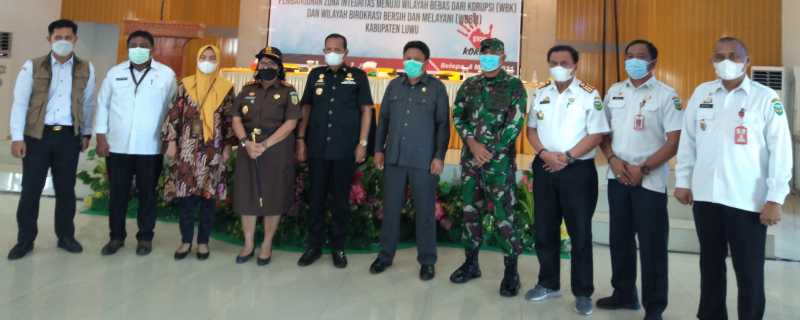 Pencanangan Zona Integritas Dibuka Bupati Luwu, 4 OPD Jadi Peserta