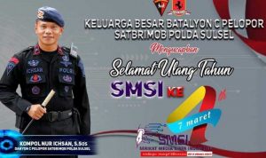 Beri Ucapan HUT ke 4 SMSI, ini Harapan Danyon C Pelopor