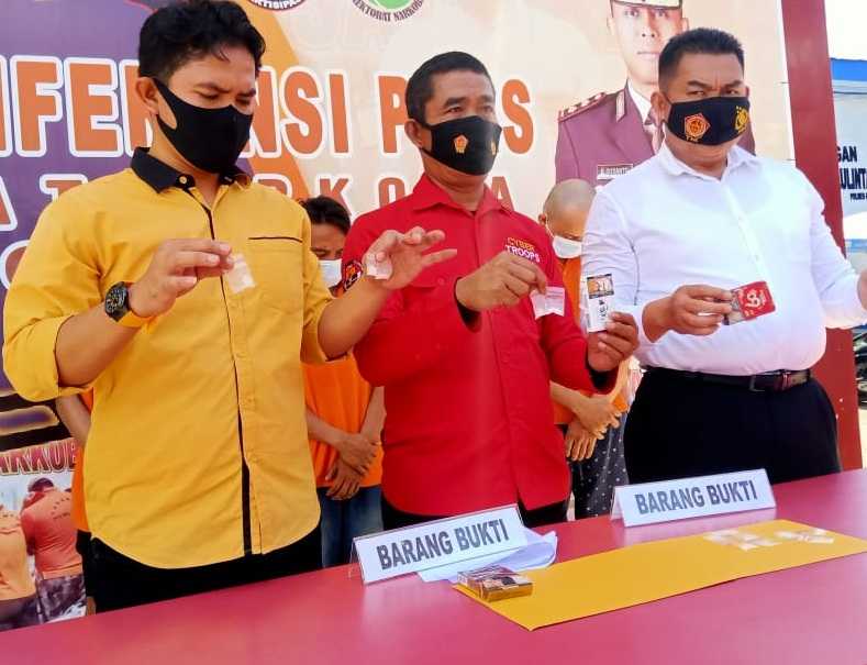 Satnarkoba Polres Gowa Amankan Tiga Warga Pare-Pare, Terduga Sabu