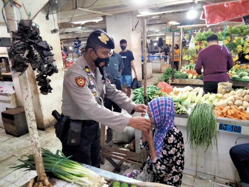 Polres Pelabuhan Makassar Telusuri Lorong Pasar Tradisional, Ini yang Dilakukan