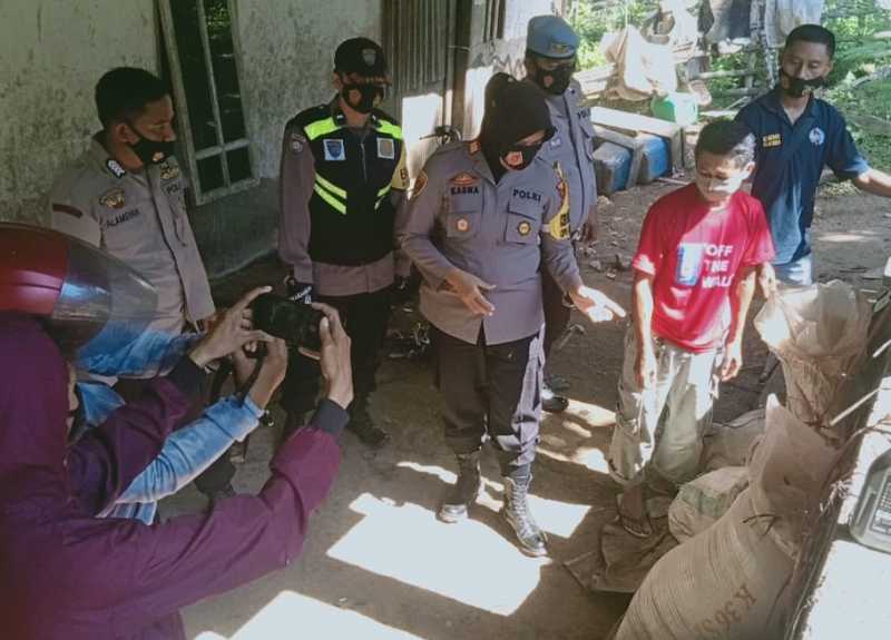 Polsek Parangloe Amankan 1.000 Liter Miras Ballo'
