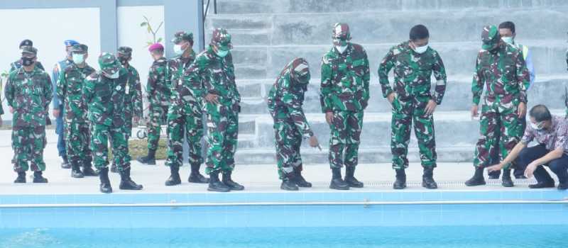 Wakasal Tinjau Fasilitas Satdik 2 TNI AL di Mako Lantamal VI