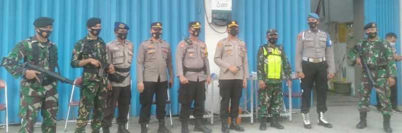 Polres Pelabuhan dan TNI Bersinergi Amankan Gereja