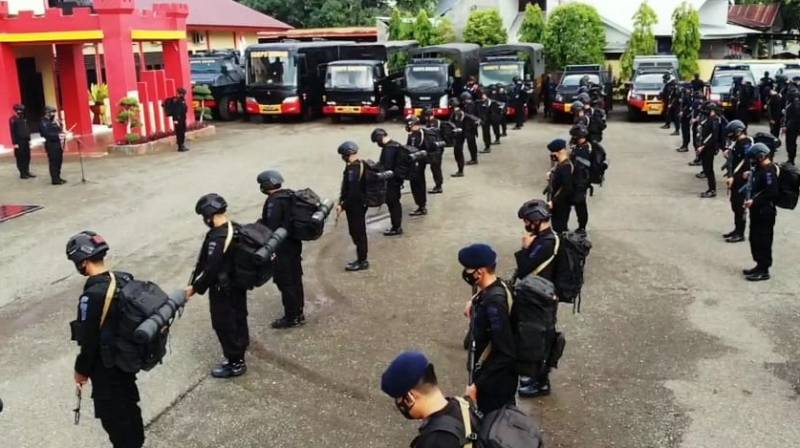 Brimob Bone Siap Amankan Perayaan Idul Fitri dan Kenaikan Isa Al Masih