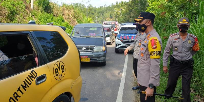 Hari ke-6 Operasi Penyekatan, 46 Unit Kendaraan Diarahkan Putar Balik