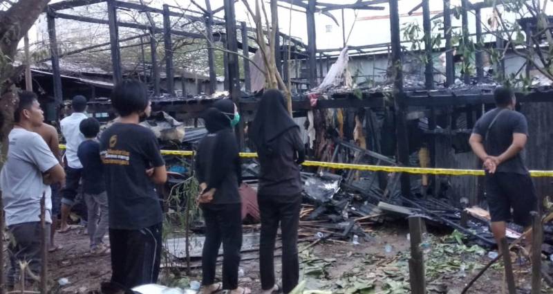 Sebuah Rumah Terbakar di Mappassaile, Kerugian Ditaksir Ratusan Juta