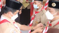 3.5 FOTO SELA LANTIK Wabup Lantik dan Kukuhkan Pengurus Kwarran Mabiran Pasilambena