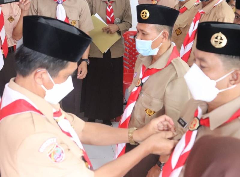 Wabup Lantik dan Kukuhkan Pengurus Kwarran Mabiran Pasilambena
