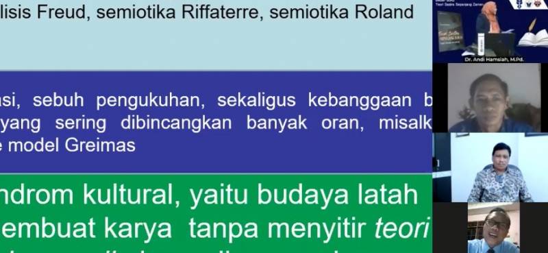 HISKI Bedah Buku Teori Sastra Sepanjang Zaman Secara Virtual