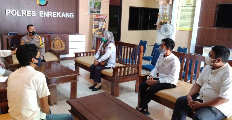 Sukseskan PDPB, KPU dan Kapolres Enrekang Siap Bersinergi