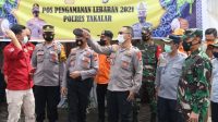 6.5 foto taka kapolres Kapolres - Dandim 1426 Takalar Pimpin Operasi Ketupat Penyekatan Kendaraan