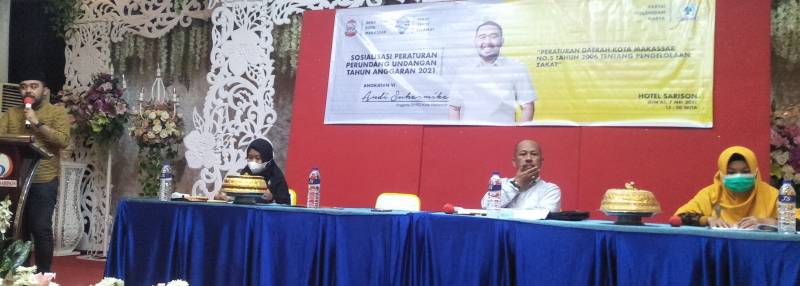 Sosialisasi Perda No 5 Tahun 2006, A Suharmika Anggota DPRD Makassar Ingatkan Pentingnya Berzakat