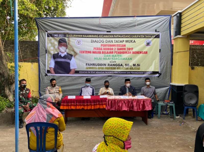Rangga Sosialisasi Perda Wajib Belajar Pendidikan Menengah di Takalar