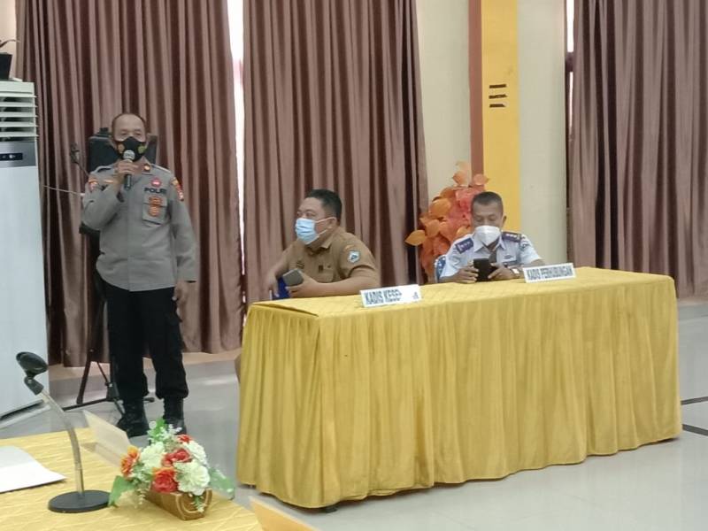 Polres Bantaeng Rakor Lintas Sektoral Pengamanan Hari Raya Idul Fitri