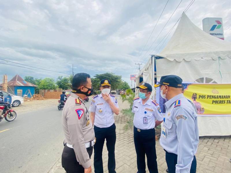 Kadishub-Dirlantas Polda Pantau Kesiapan Personel Penyekatan Wilayah