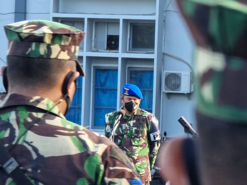 Sehari Jelang Penyerahan Jabatan, Danpomal Lantamal VI Berpamitan
