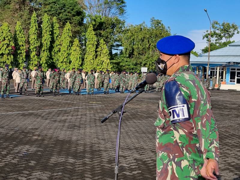 Sehari Jelang Penyerahan Jabatan, Danpomal Lantamal VI Berpamitan