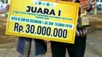 Ahmad Rakhrurozi Raih Juara 1 Wakili Gowa STGH Tingkat Sulsel