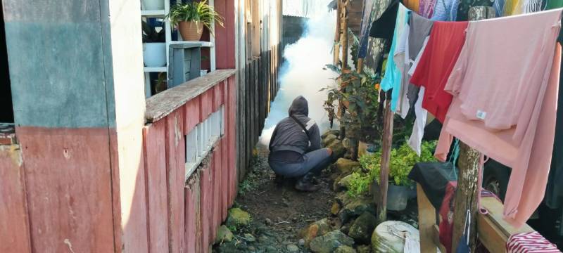 Cegah penyebaran DBD, Dinkes Lutim Gencar Lakukan Fogging
