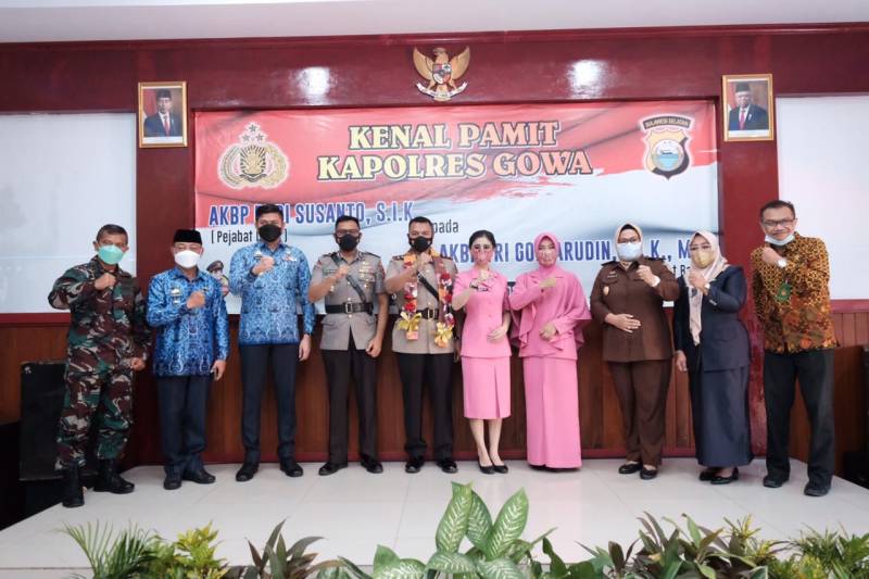 Sambut Kapolres Baru, Adnan Harap Dapat Bersinergi Majukan Kabupaten Gowa