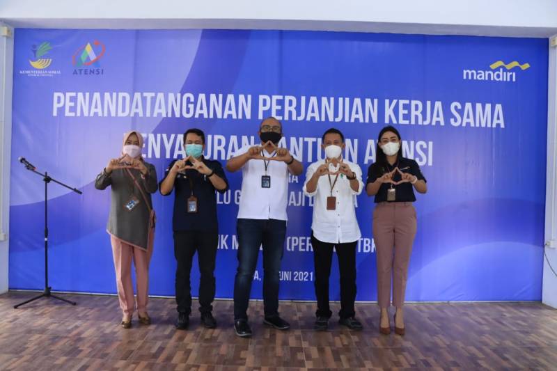 Balai Gau Mabaji dan Bank Mandiri Jalin Kerja Sama untuk Penyaluran Bantuan ATENSI