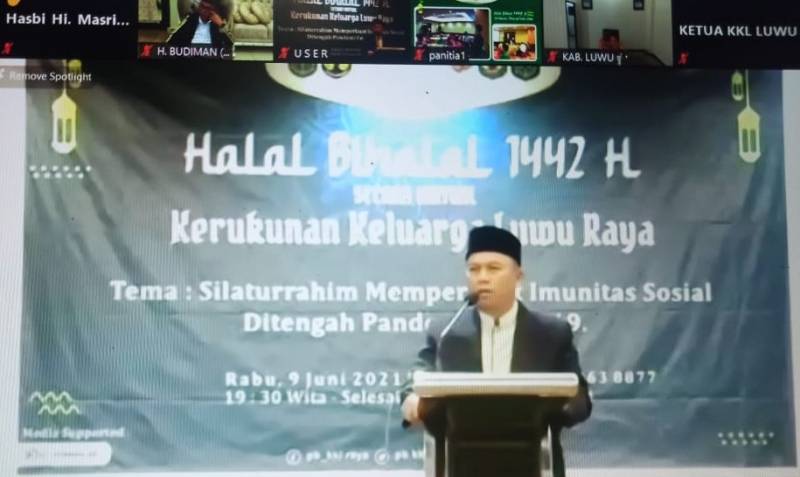 Halalbihalal KKLR, Bupati Budiman Ajak Semua Elemen Dukung Pembangunan Luwu Raya