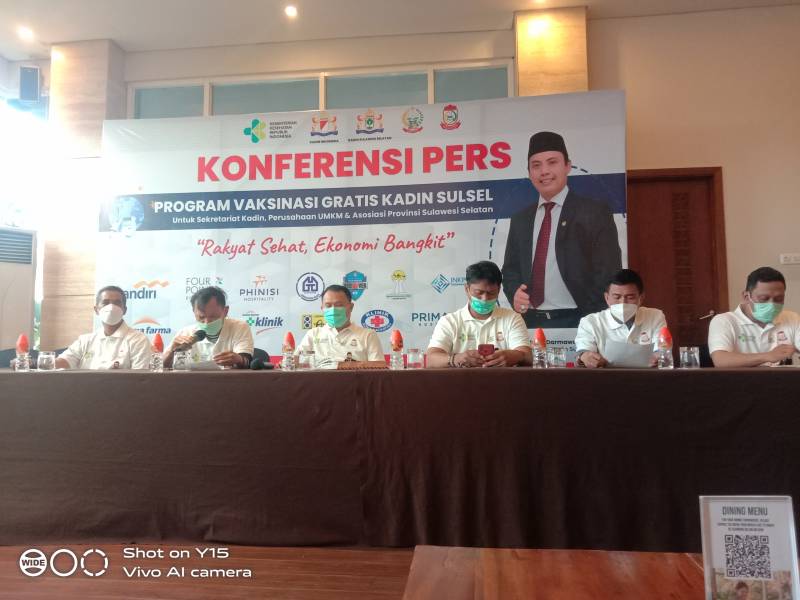 Dukung Percepatan Vaksinasi, Kadin Sulsel Siapkan 800 Dosis Vaksin Gratis