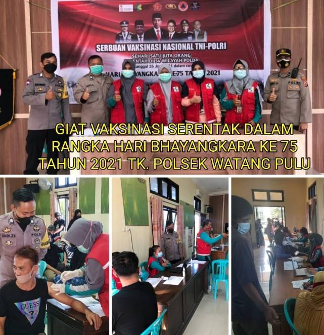 83 Warga Watang Pulu Ikut Vaksinasi Covid-19, Iptu Jayadi: Susah Divaksin Tetap Patuhi Protkes