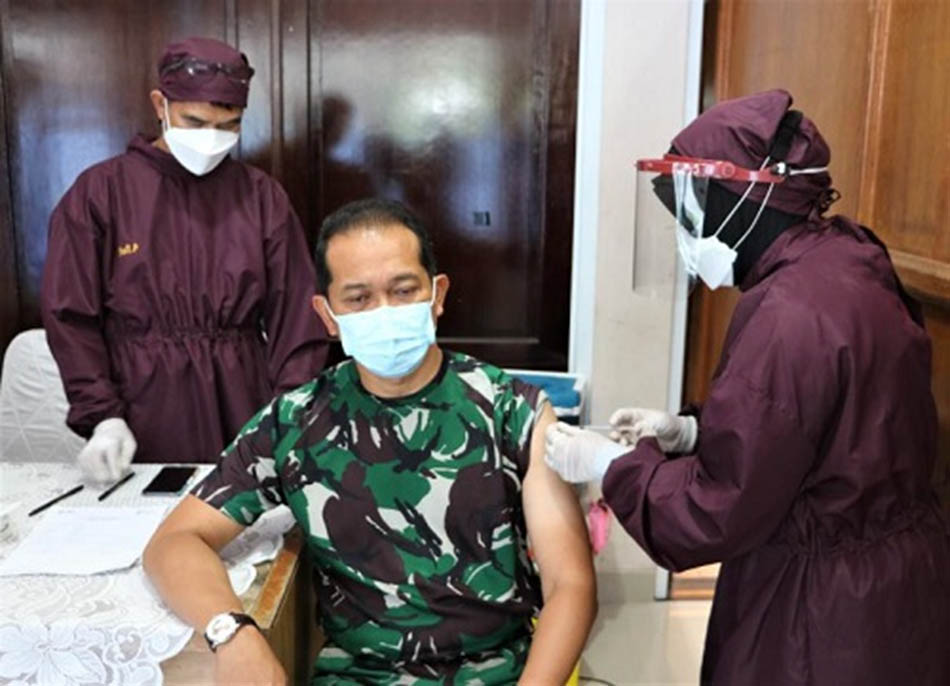101 Personel Seskoau Terima Vaksin Covid-19 Tahap Pertama