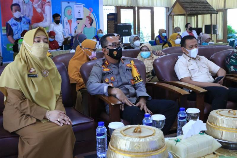 Kapolres Takalar Hadiri Launching Sulsel Kebut Vaksinasi dan Dokter Covid-19 Sulsel