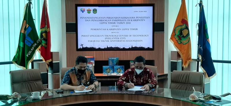 Dukung Visi Misi Bupati, Pemkab Lutim Teken MoU dengan Puslantek CoT Unhas