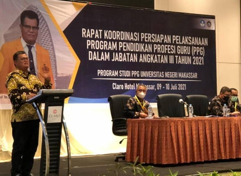 Buka Rakor PPG, Rektor UNM: Guru Profesional Ketika Memiliki Panggilan Jiwa