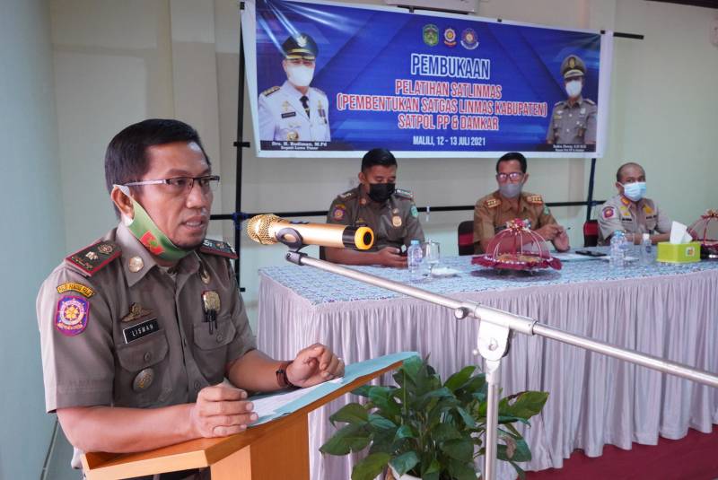Satpol PP Lutim Gelar Pelatihan Satgas Satlinmas Kabupaten
