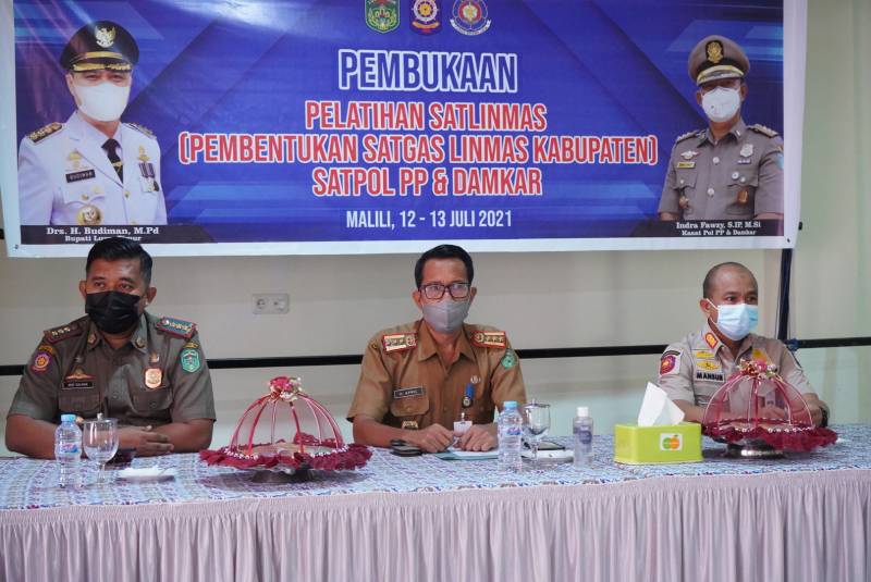 Satpol PP Lutim Gelar Pelatihan Satgas Satlinmas Kabupaten