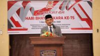 Hadiri Upacara dan Syukuran HUT Bhayangkara ke-75, Bupati Bantaeng Ucapkan Selamat