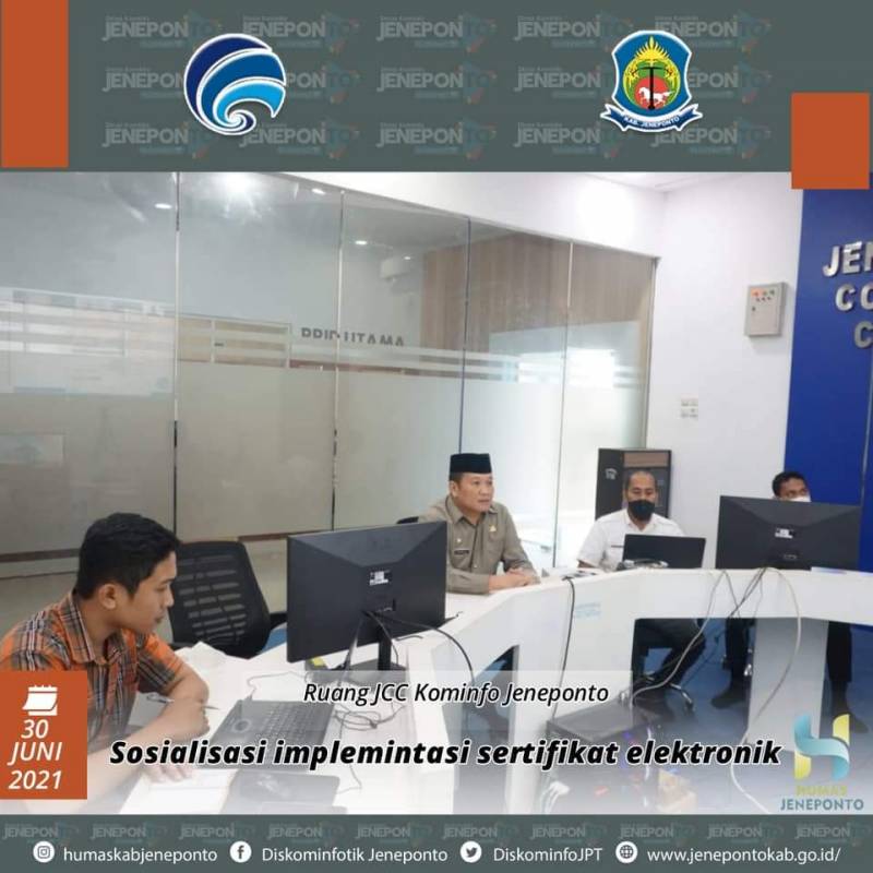 Kadis Kominfo Jeneponto Buka Sosialisasi Implementasi Elektronik