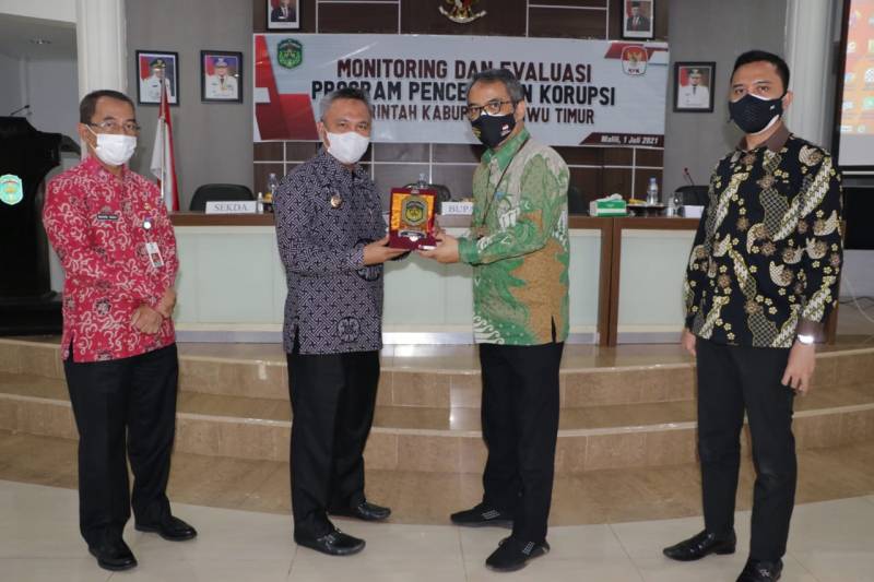 Pemkab Luwu Timur Ikuti Monev Program Pencegahan Korupsi KPK