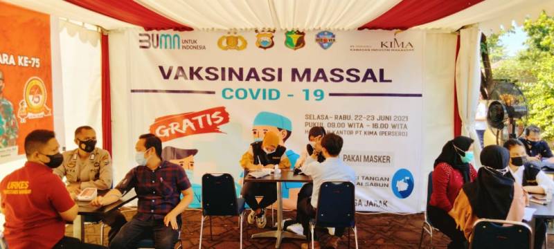KIMA Gelar Vaksinasi Bagi Tenant dan Masyarakat