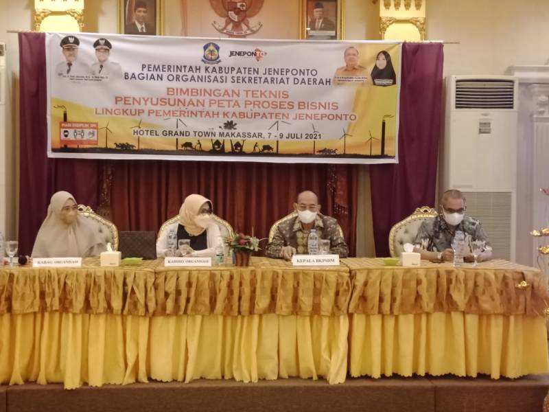 Kepala BKPSDM Jeneponto Buka Bimtek Peta Probis, Ini Pesannya!