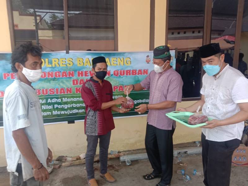 Polres Bantaeng potong 22 Ekor Sapi Kurban