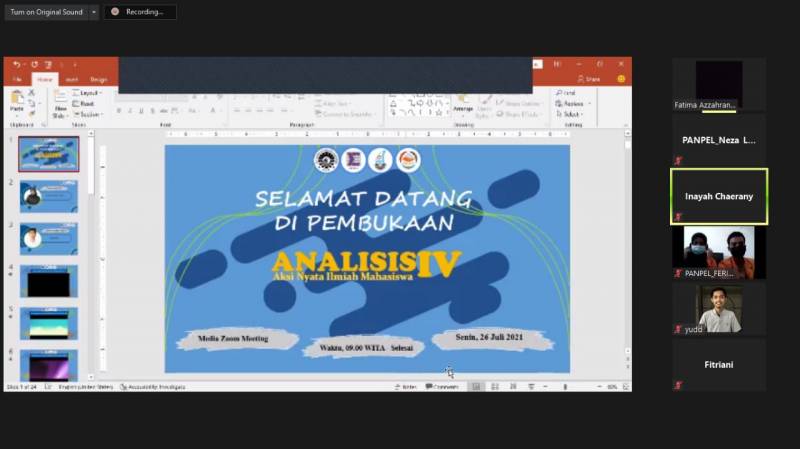 Analisis IV FMIPA UNM Resmi Digelar dengan Protkes Sangat Ketat