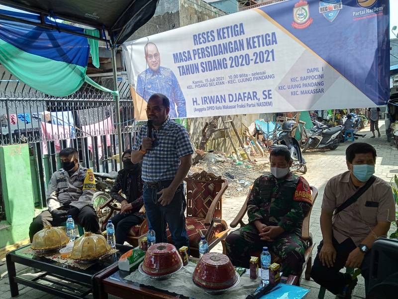 Di Hadapan Irwan Djafar, Warga Pisang Selatan Minta Masker dan Keluhkan Penghentian Bansos