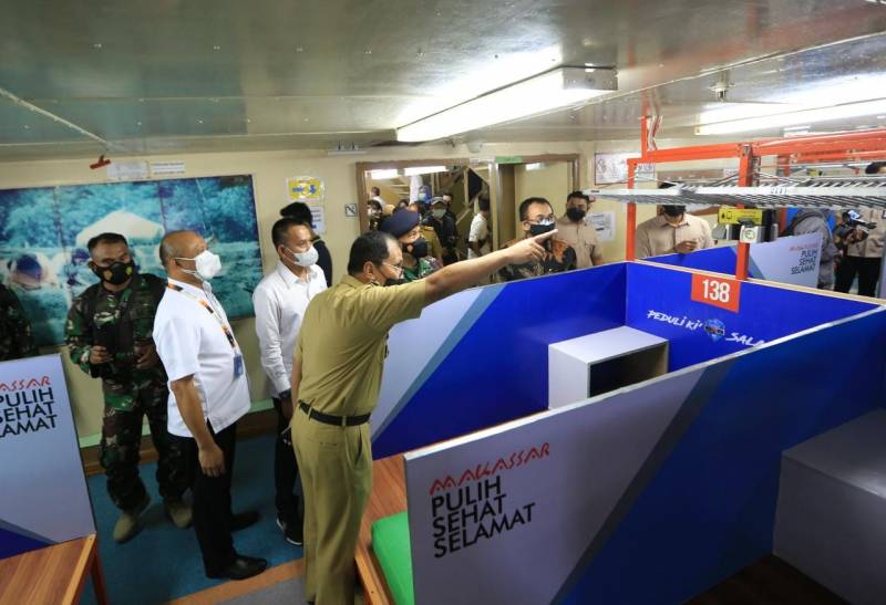 Pemkot Makassar Luncurkan Kapal Isolasi Apung Terpadu