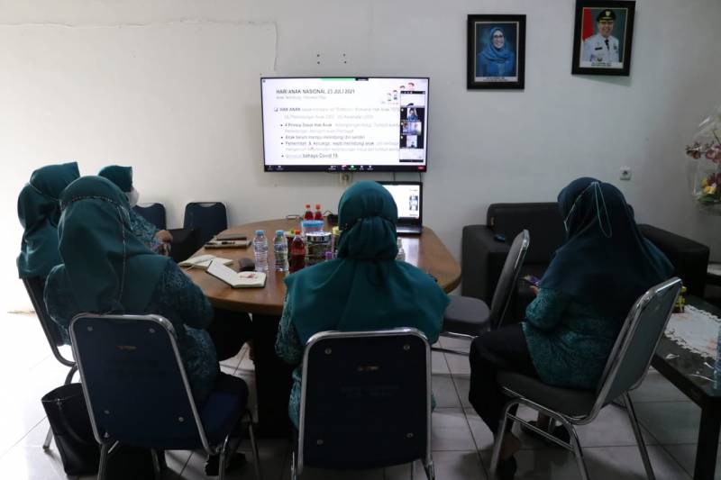 TP PKK Lutim Ikuti "ObraS KaIN" Pencegahan Covid-19 pada Anak dan Keluarganya