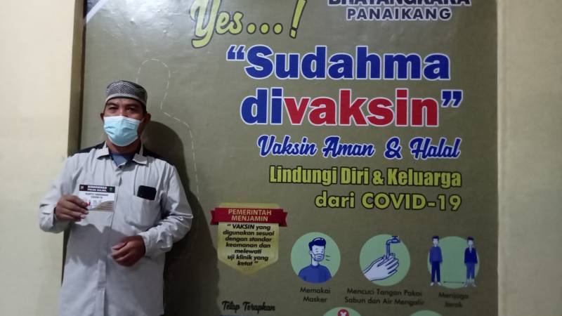 Mantan Napiter Ikut Sukseskan Program Vaksinasi