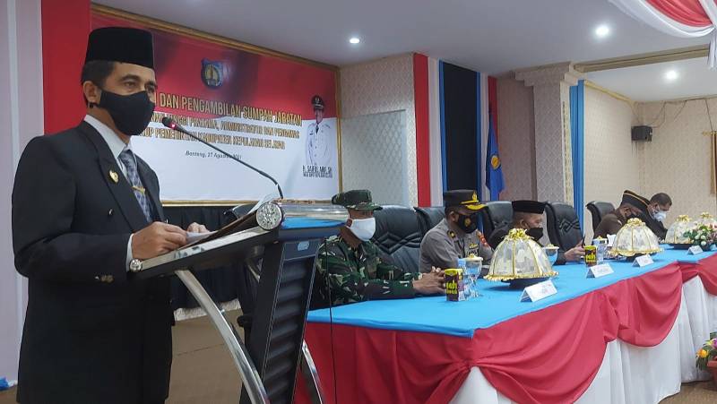Lantik Pejabat Struktural, Wabup Saiful: Pahami Tupoksi dan Kerja Keras