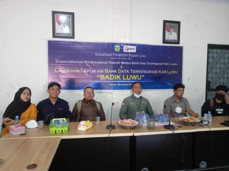 Bappeda Launching Bank Data Terintegrasi ‘Badik Luwu’