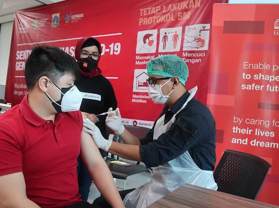 Generali Bantu Vaksinasi Dosis Kedua ke Masyarakat